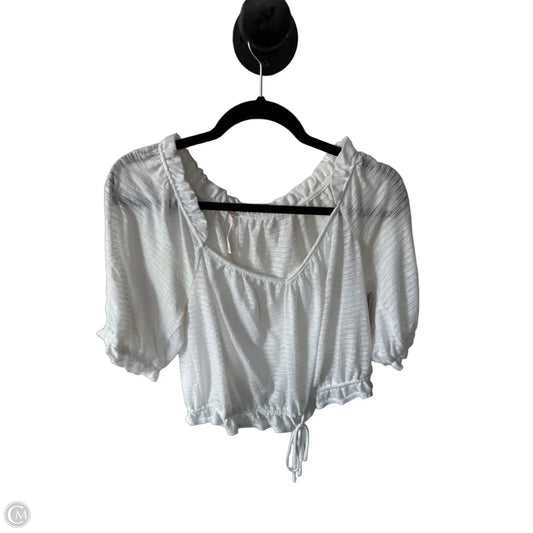 Top Short Sleeve By Free People In White, Size: M