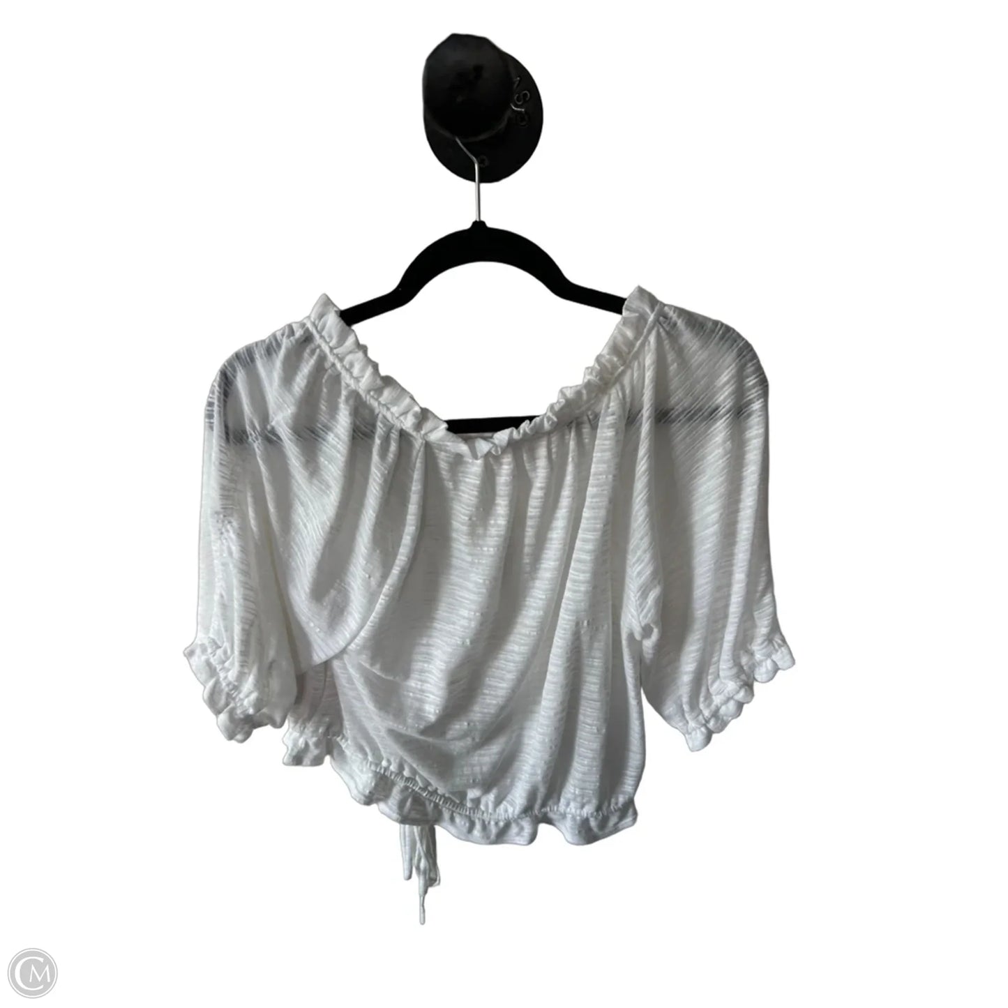 Top Short Sleeve By Free People In White, Size: M