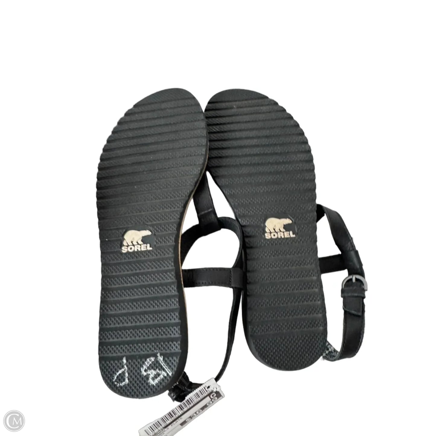Sandals Flats By Sorel In Black, Size: 8