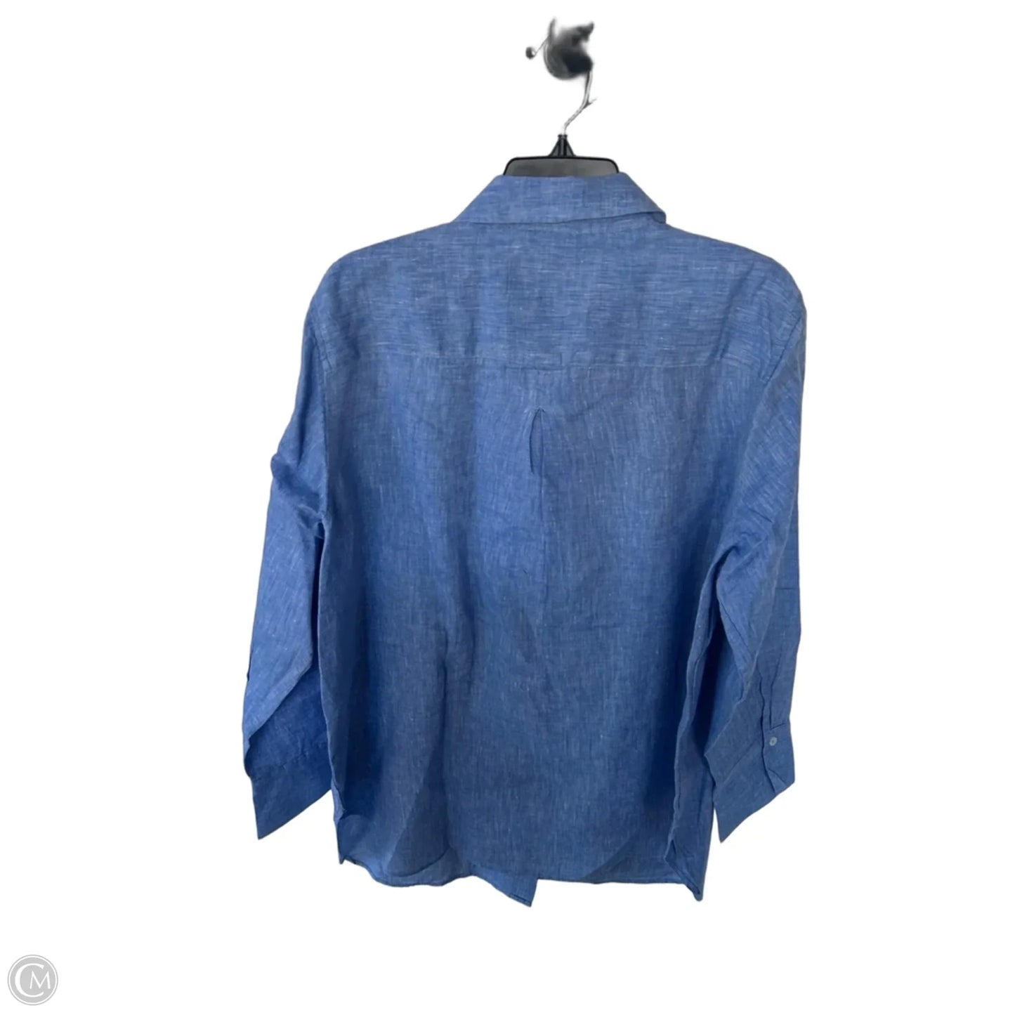 Top Long Sleeve By Talbots In Blue, Size: 2x