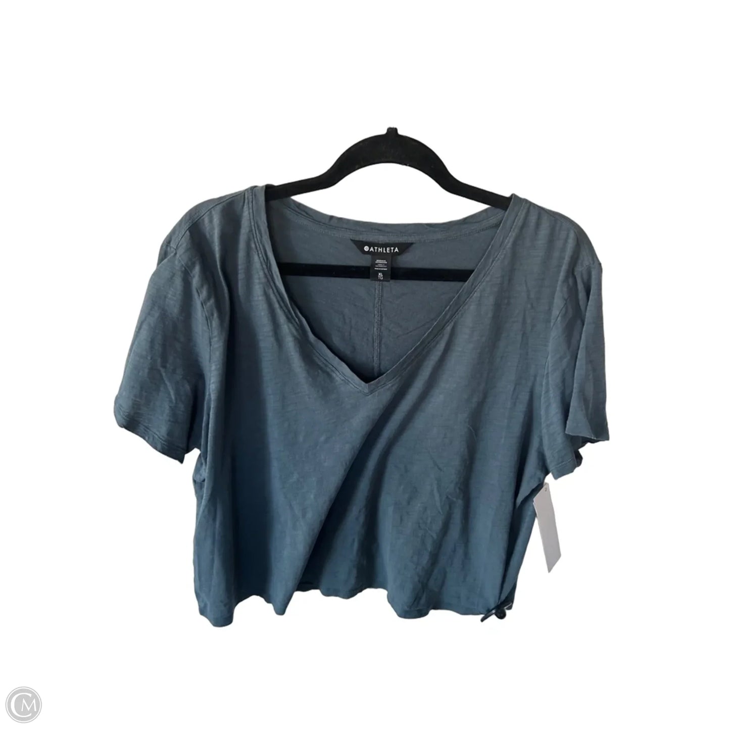 Athletic Top Short Sleeve By Athleta In Blue, Size: Xl