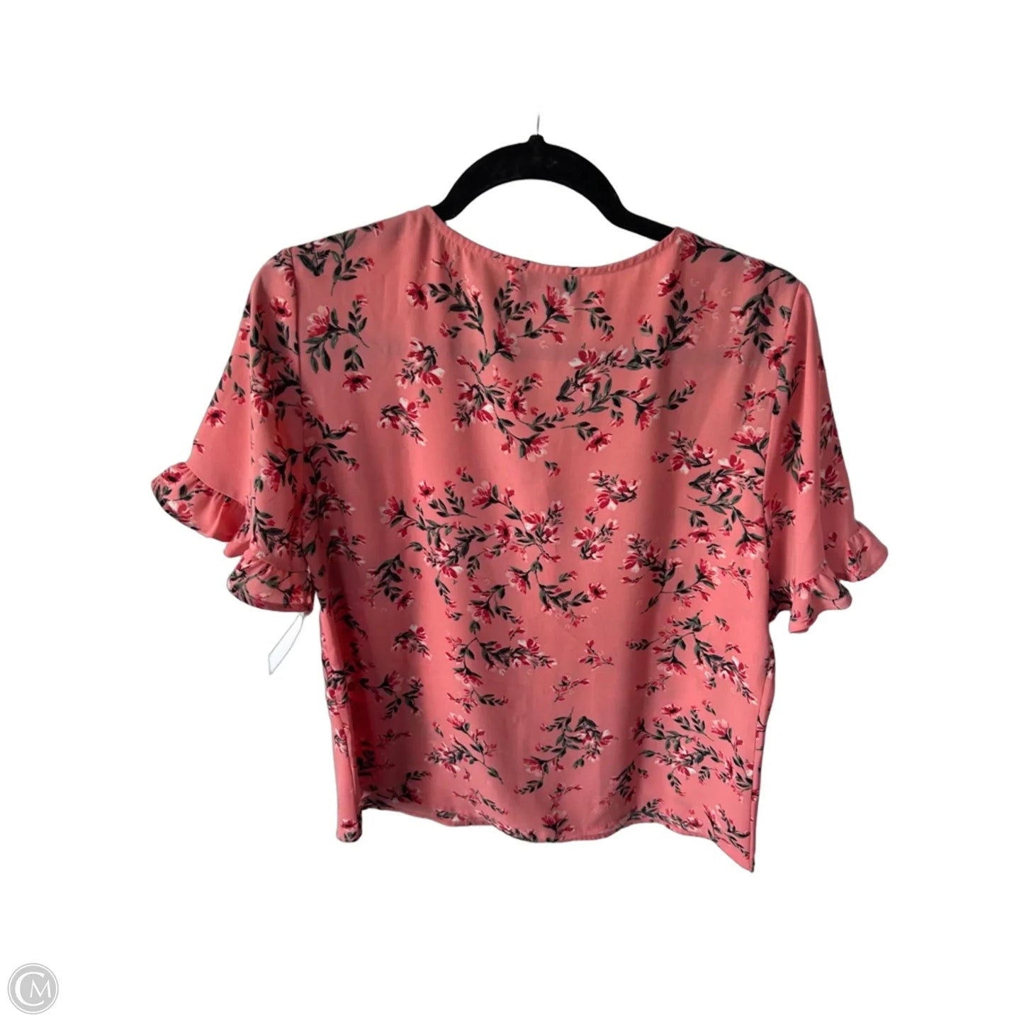 Top Short Sleeve By Cece In Orange, Size: M