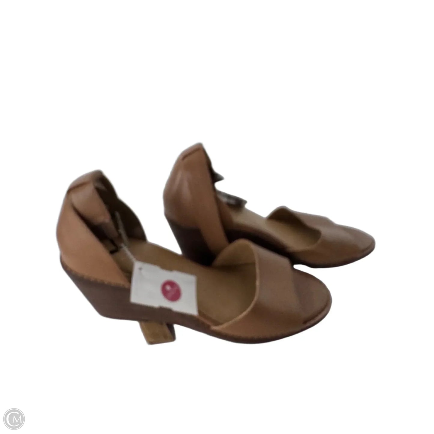 Sandals Heels Wedge By Crown Vintage In Brown, Size: 6.5