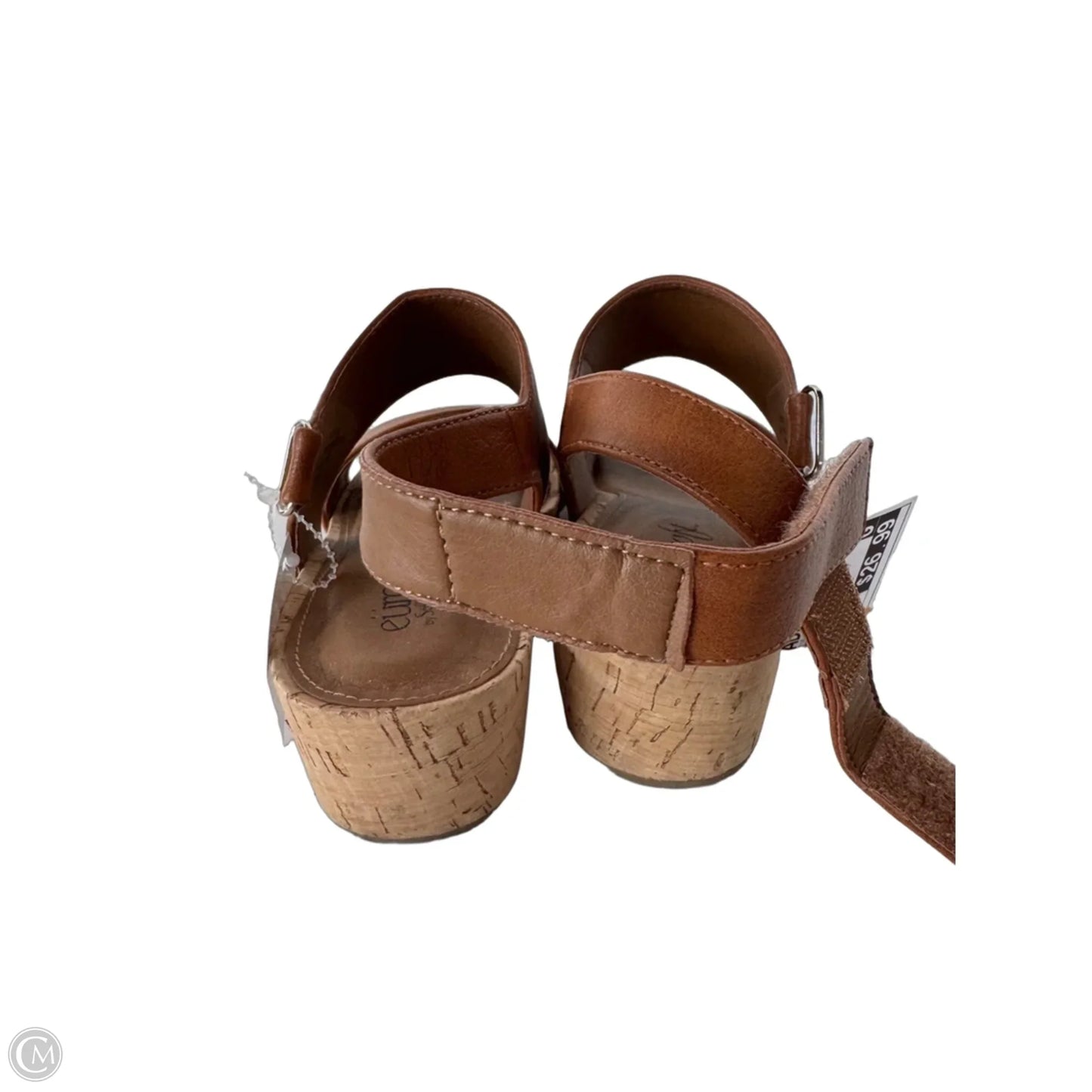 Sandals Heels Wedge By Sofft In Brown, Size: 7