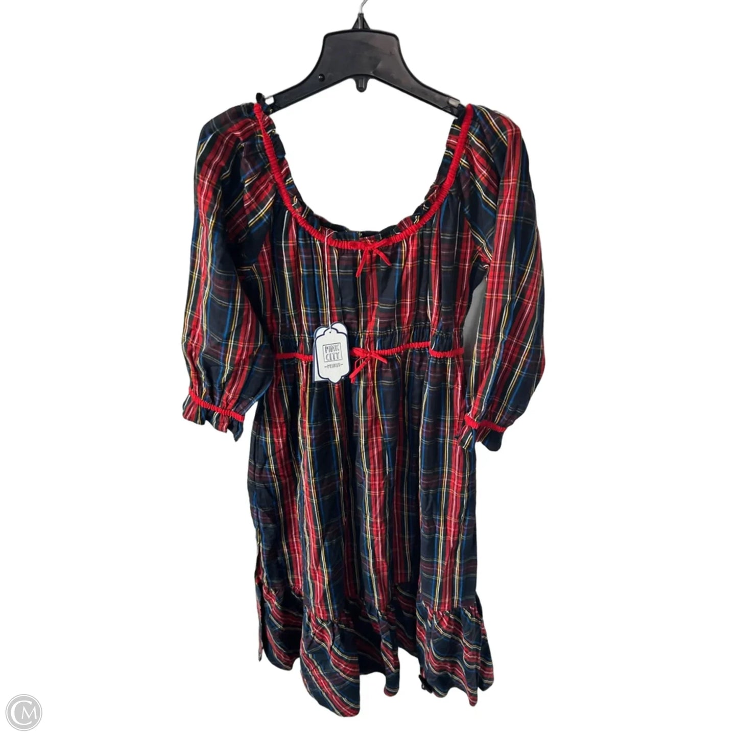 Dress Party Midi By Cma In Black & Red, Size: L