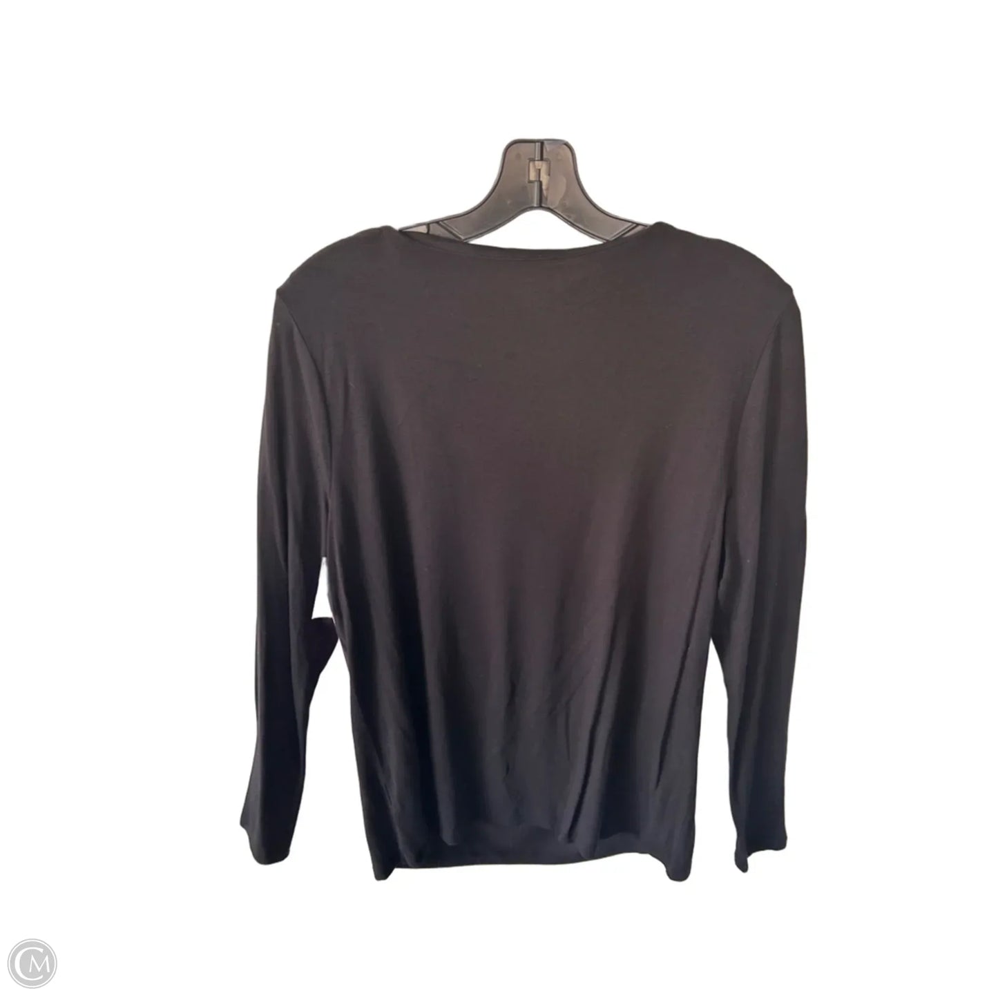 Top Long Sleeve By Talbots In Black, Size: M
