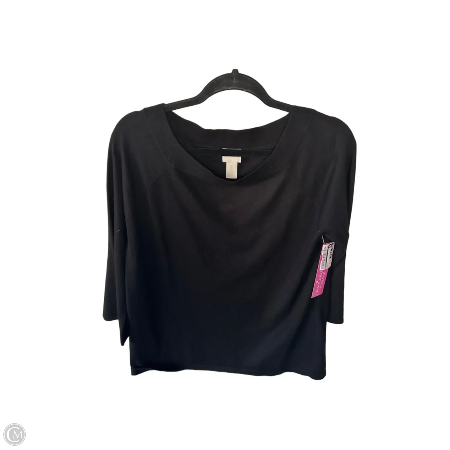 Sweater By Chicos In Black, Size: M