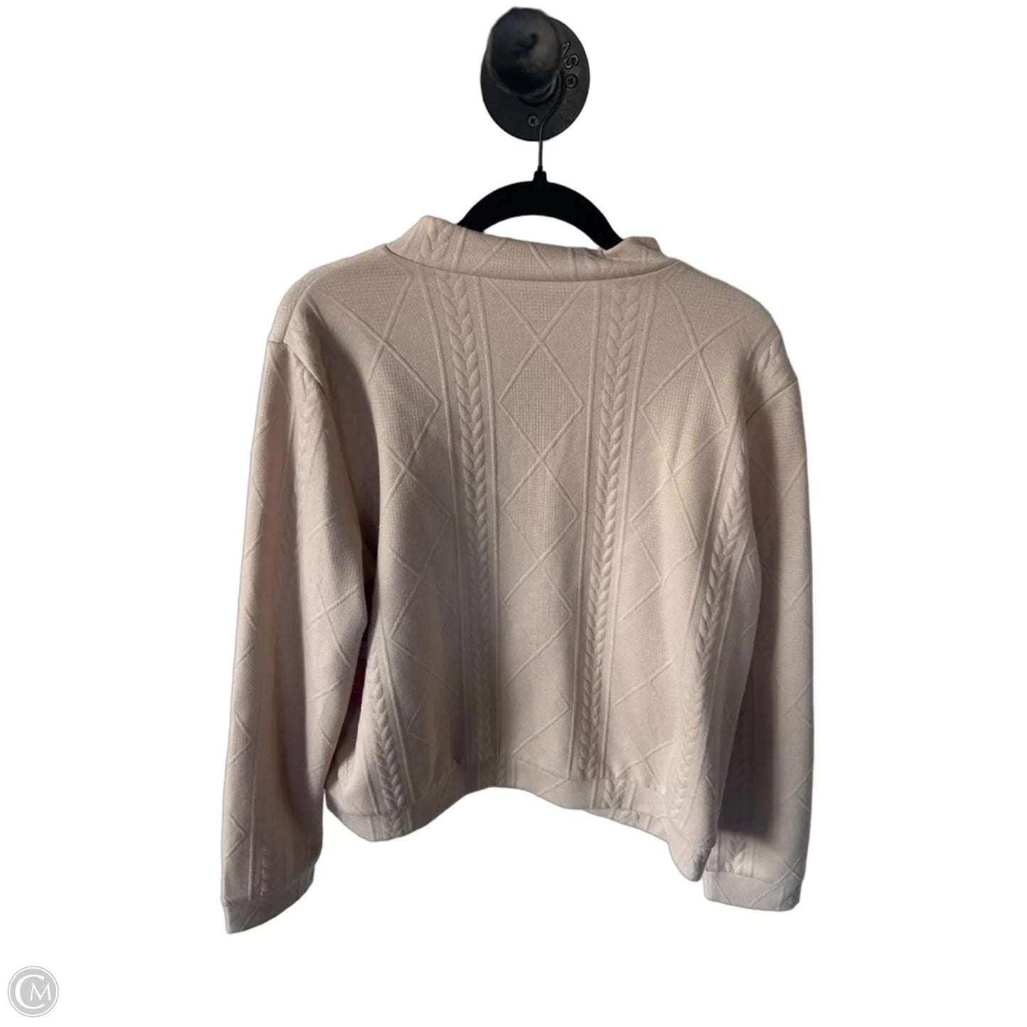 Sweater Cardigan By Cme In Beige, Size: Xxl