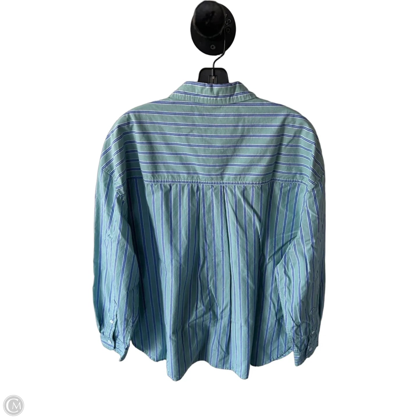 Top Long Sleeve By Madewell In Green, Size: Xl
