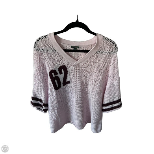 Sweater Short Sleeve By Wild Fable In Pink, Size: Xl