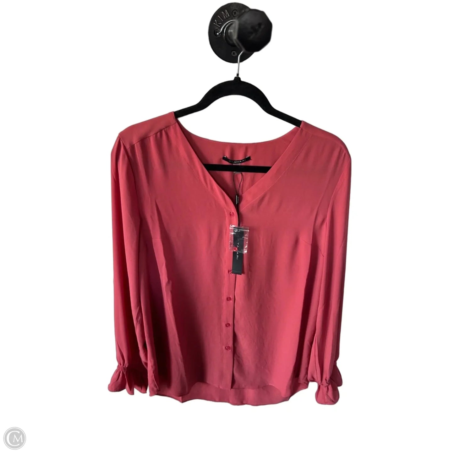 Top Long Sleeve By Tahari In Orange, Size: M