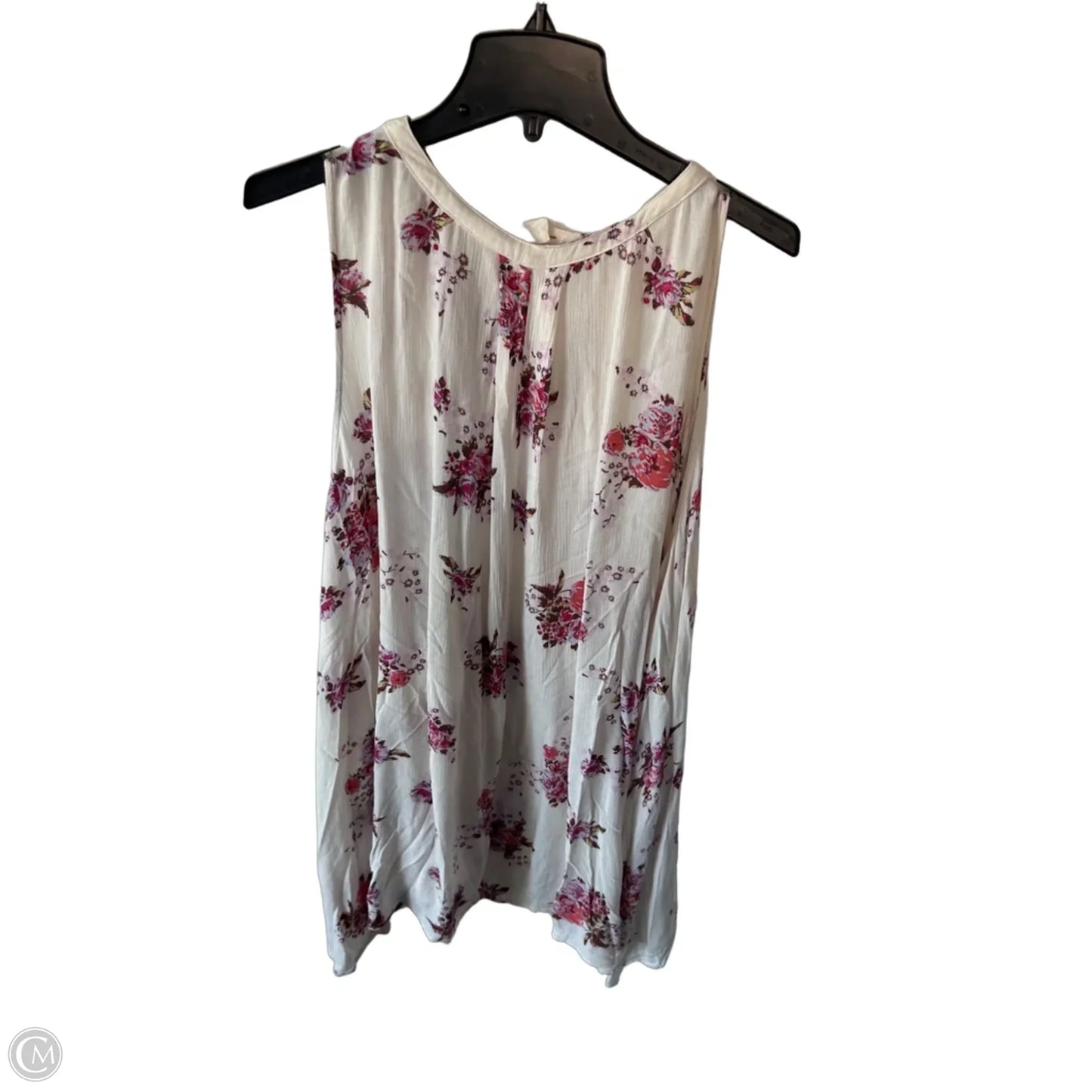 Tunic Sleeveless By Free People In Cream & Pink, Size: L