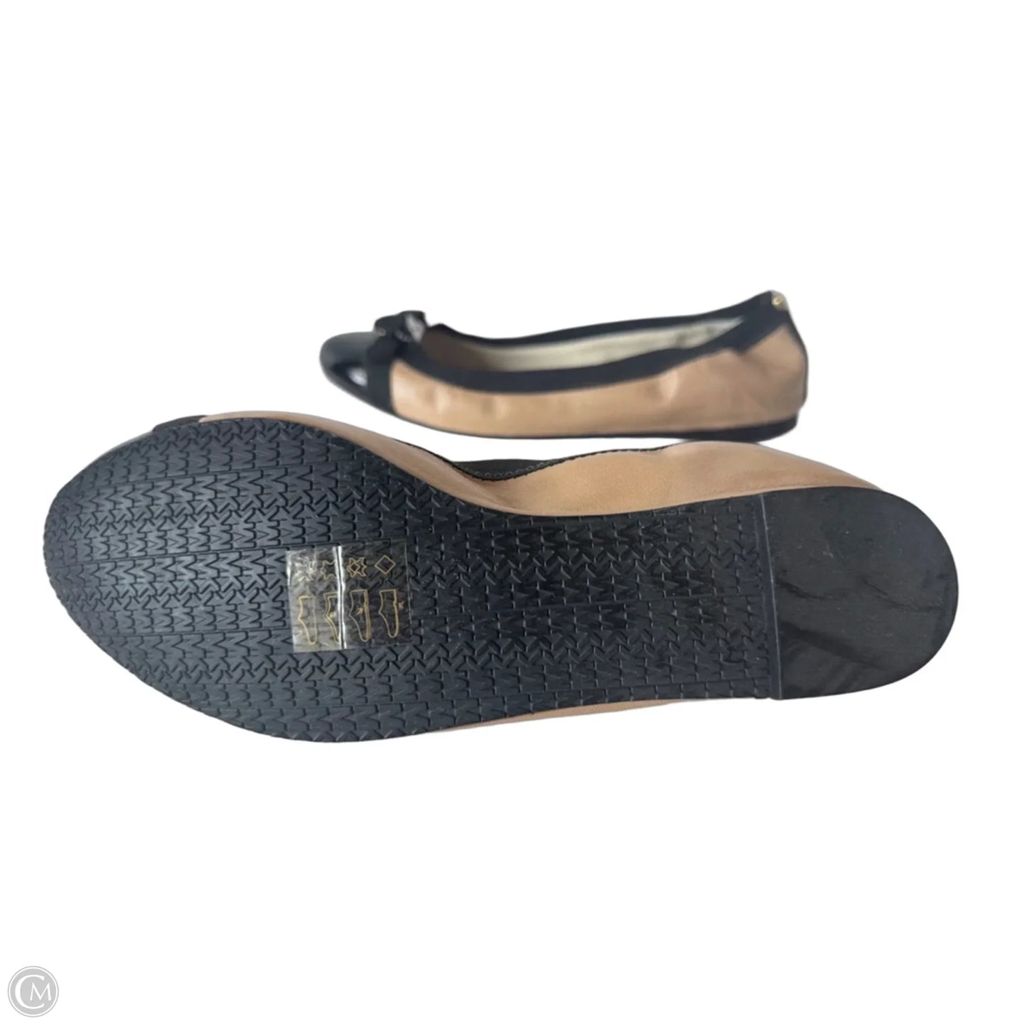 Shoes Flats By Michael By Michael Kors In Black & Tan, Size: 8