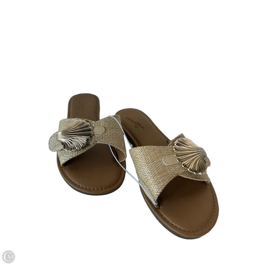 Sandals Flats By Universal Thread In Cream, Size: 6.5
