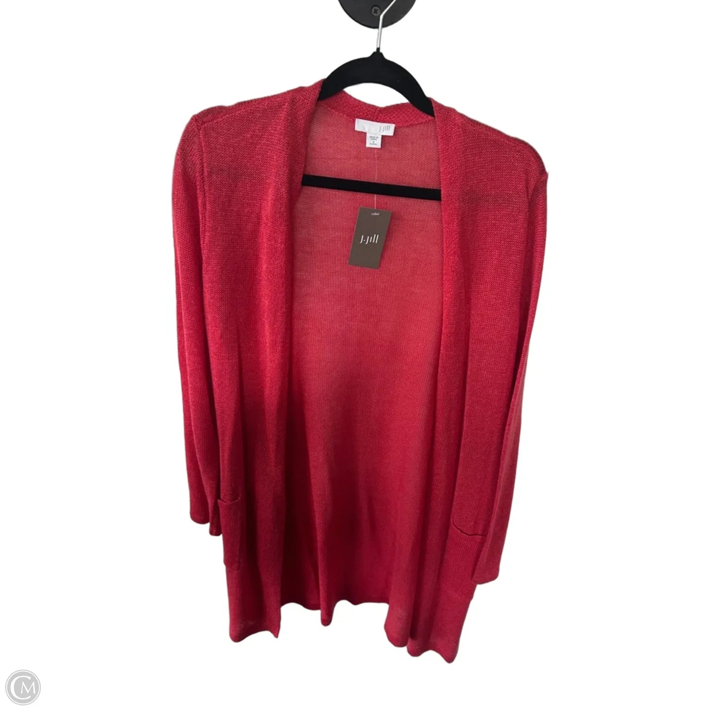 Sweater Cardigan By J. Jill In Red, Size: Sp