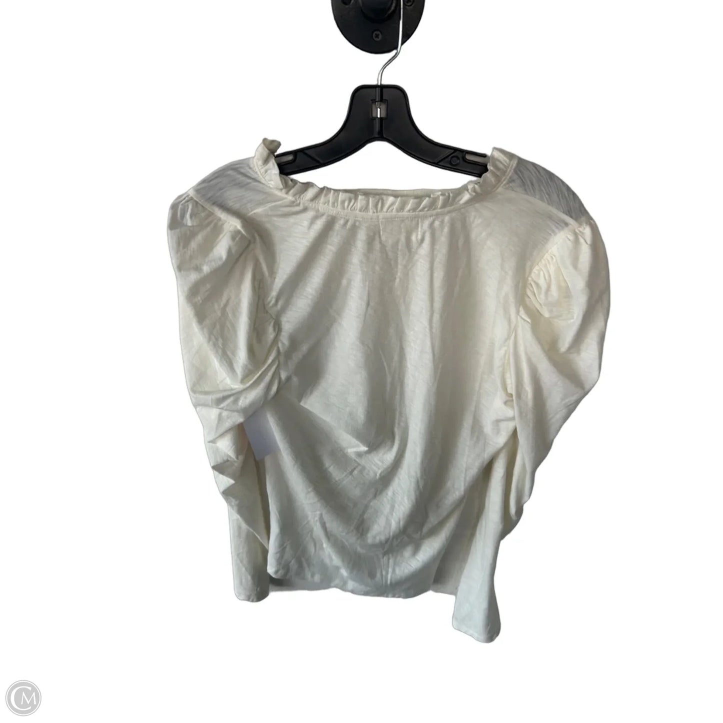 Top Long Sleeve By Nation In Cream, Size: M
