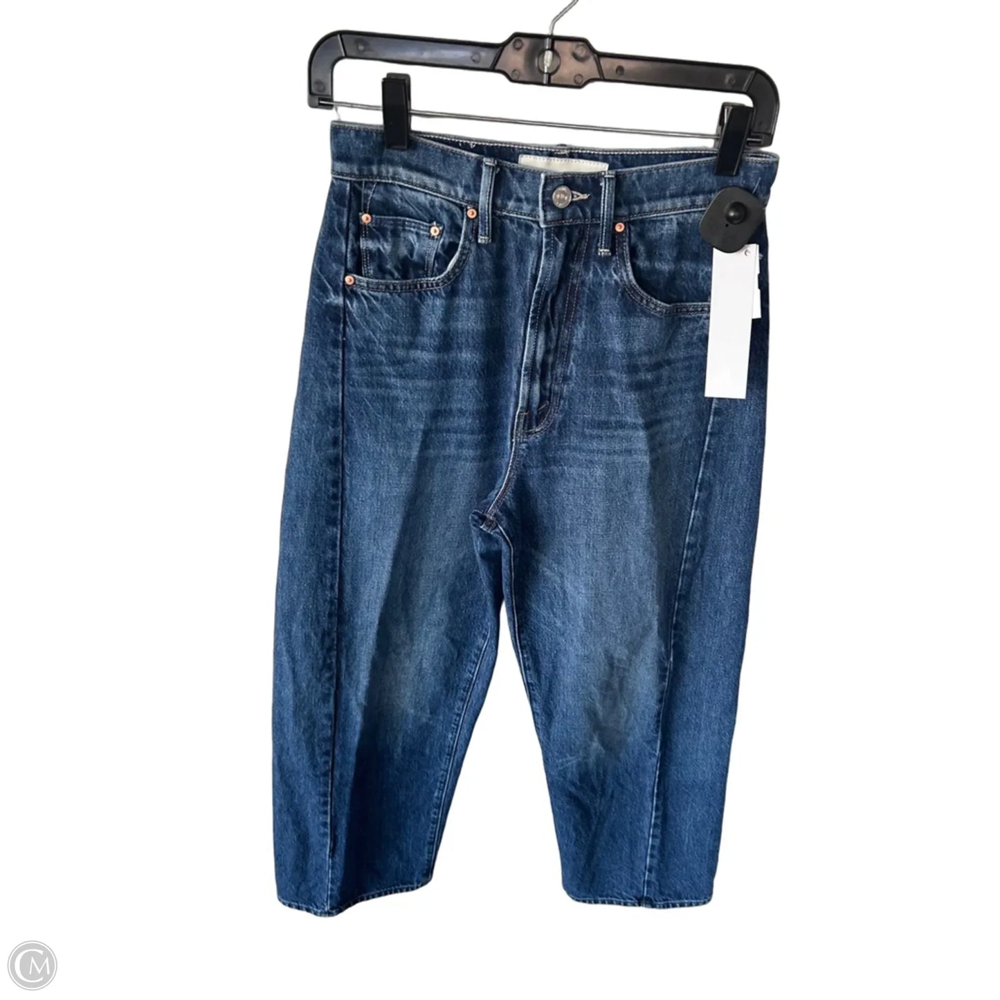Jeans Straight By Mother In Blue Denim, Size: 0