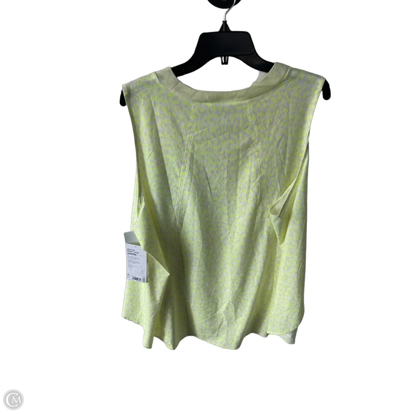 Athletic Tank Top By Athleta In Green & White, Size: 3x