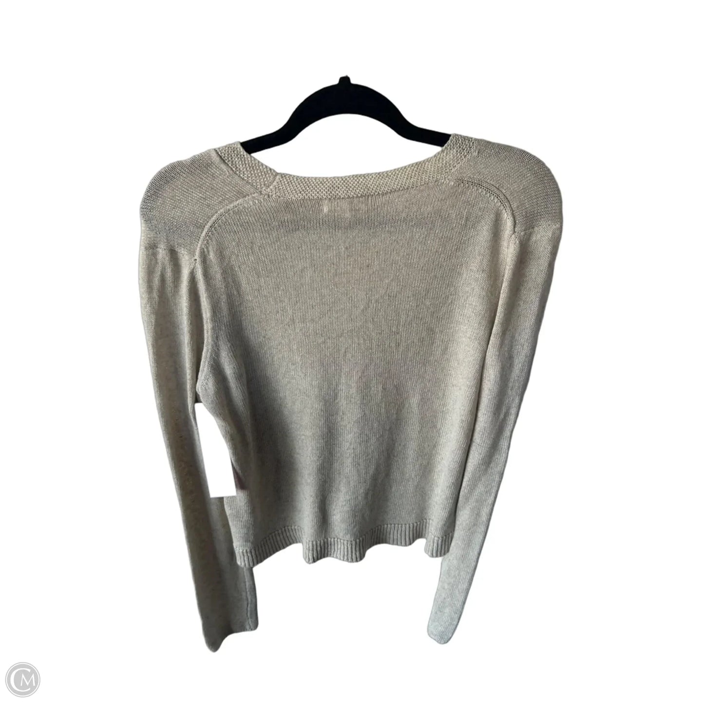 Sweater Cardigan By Max Studio In Beige, Size: M