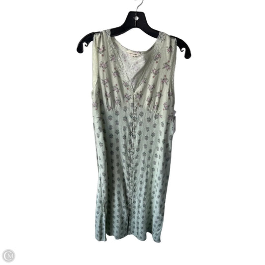 Dress Casual Midi By Lucky Brand In Green, Size: M