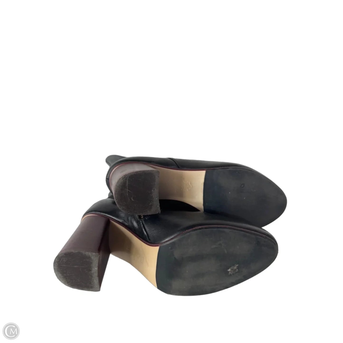 Boots Mid-calf Heels By Cmb In Black, Size: 7.5