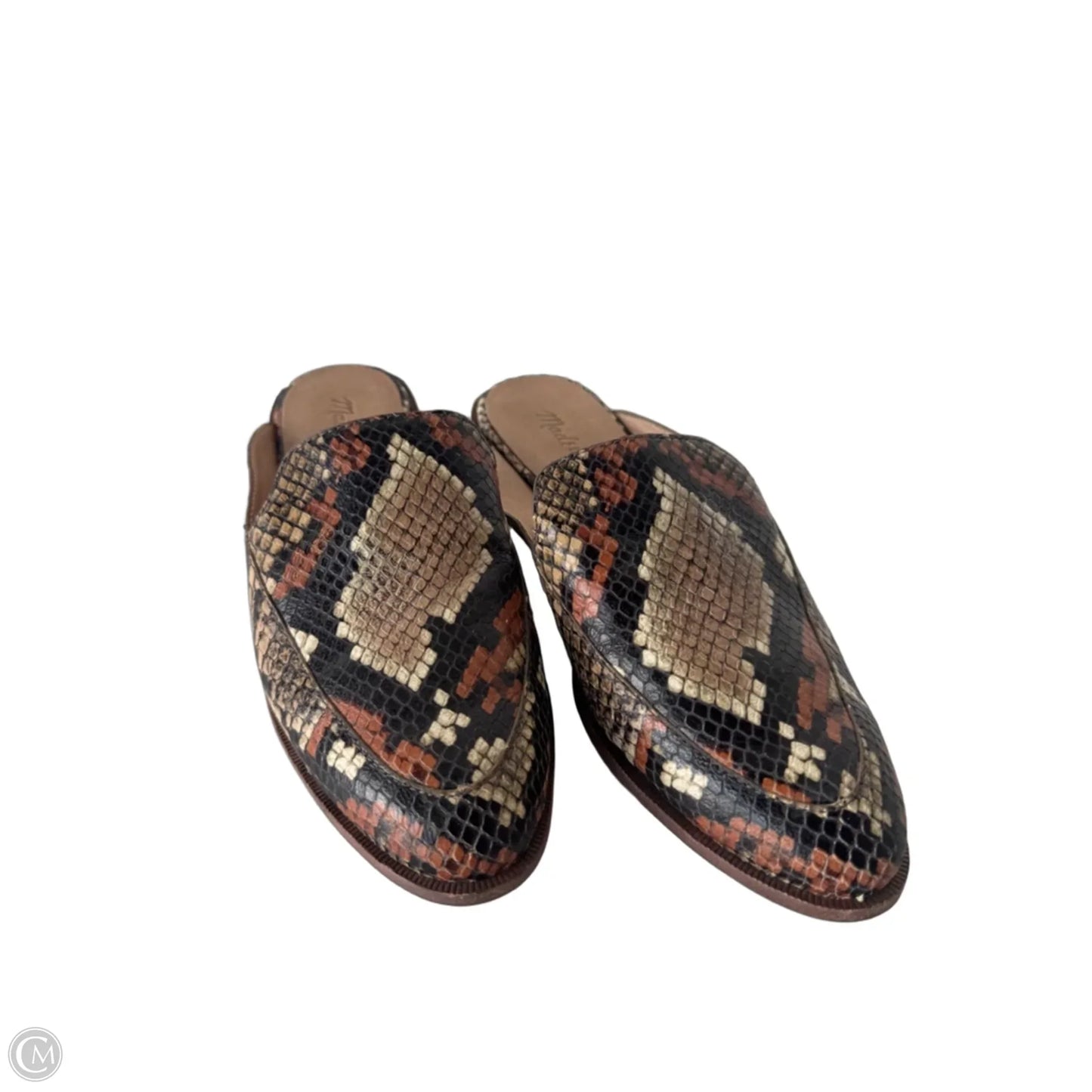 Shoes Flats By Madewell In Black & Tan, Size: 7.5