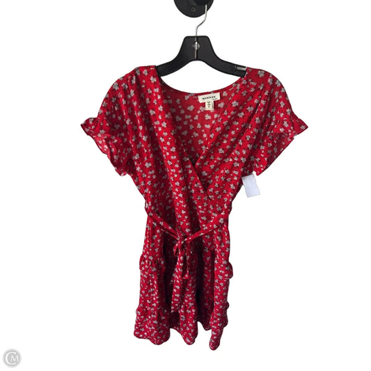 Dress Casual Short By Monteau In Red, Size: S