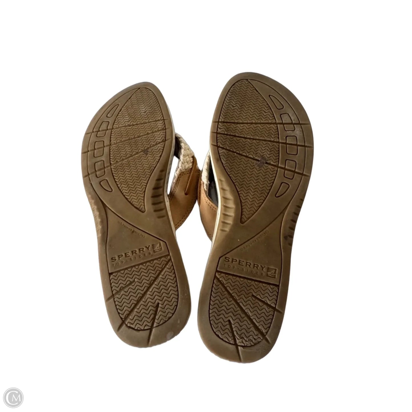 Sandals Flip Flops By Sperry In Cream & Tan, Size: 8.5