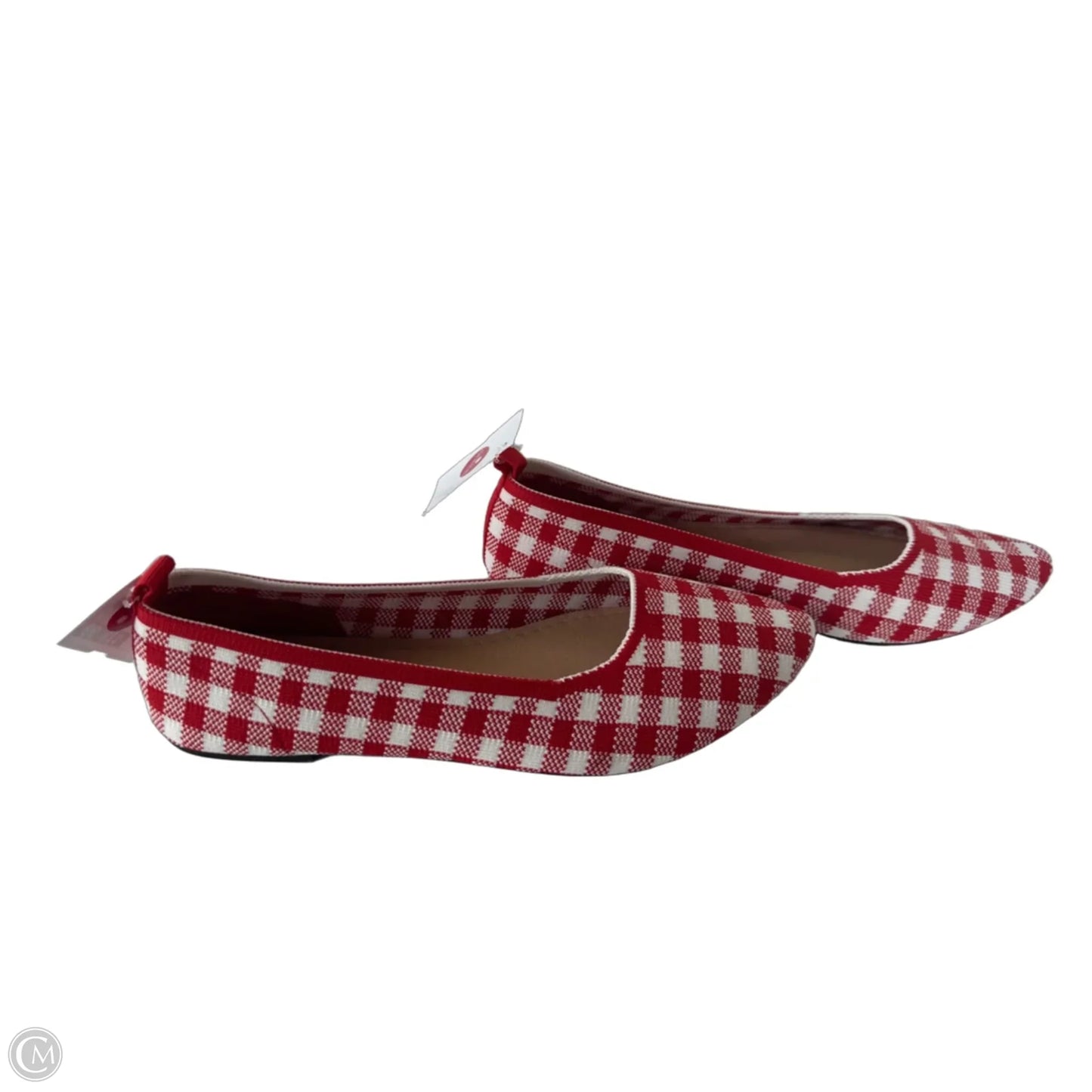 Shoes Flats By Clothes Mentor In Red & White, Size: 8