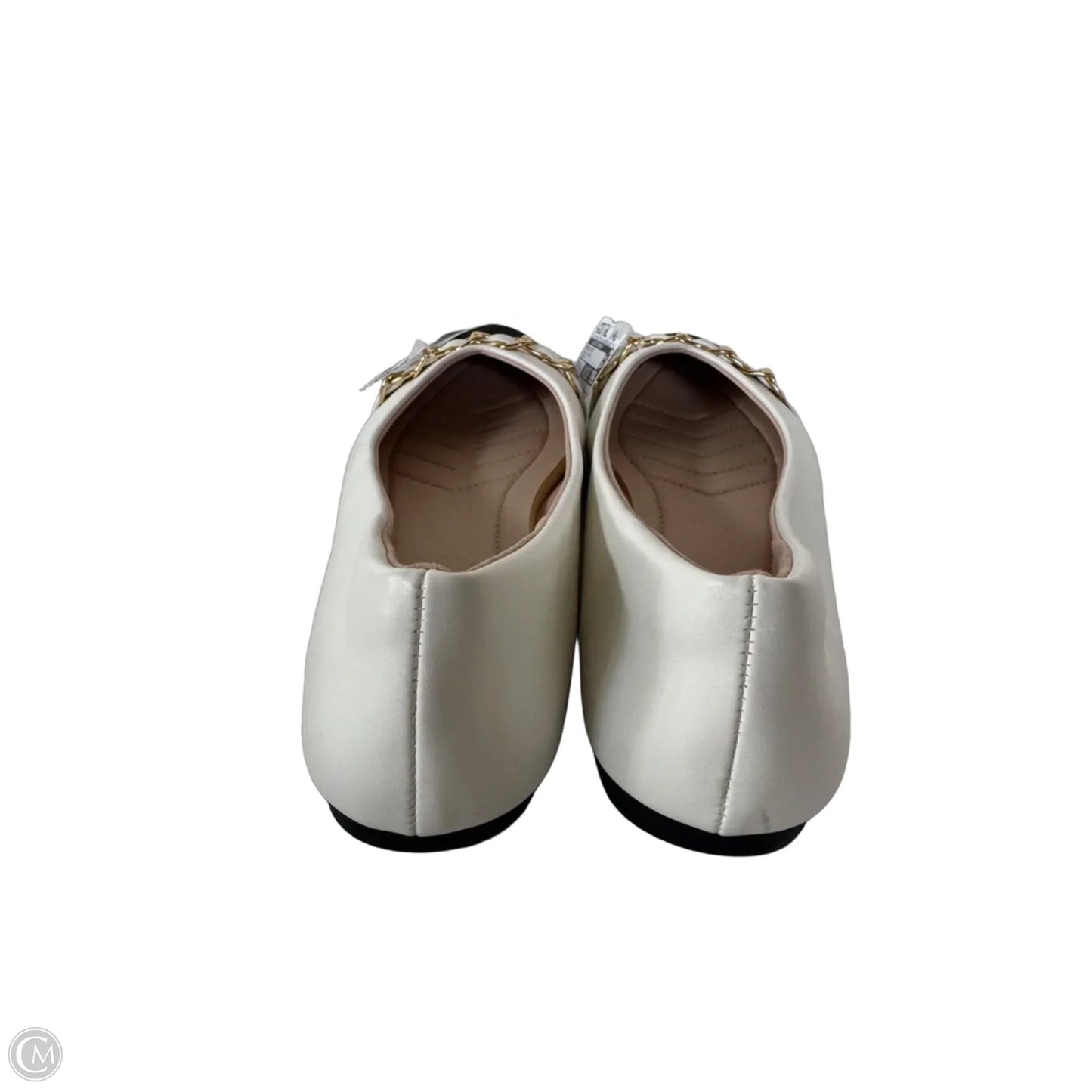 Shoes Flats By Clothes Mentor In Black & White, Size: 8