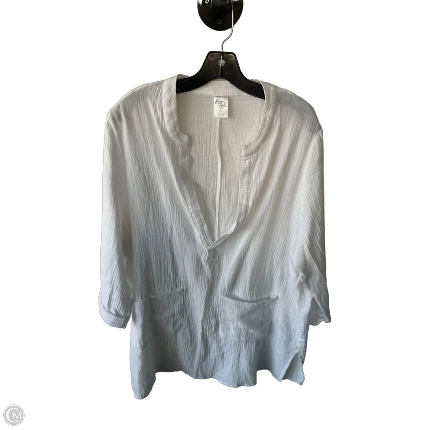 Swimwear Cover-up By Kona Sol In White, Size: L