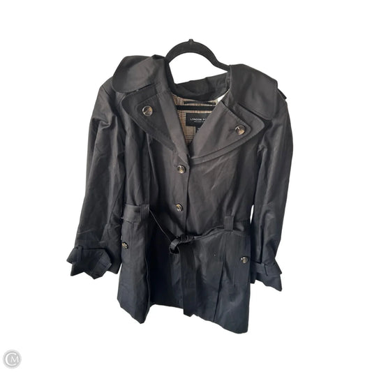 Coat Trench Coat By London Fog In Black, Size: 2x