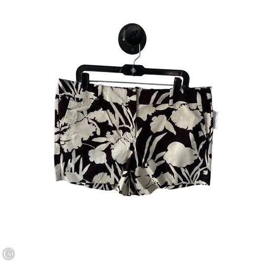 Shorts By Ann Taylor In Brown & Cream, Size: 14