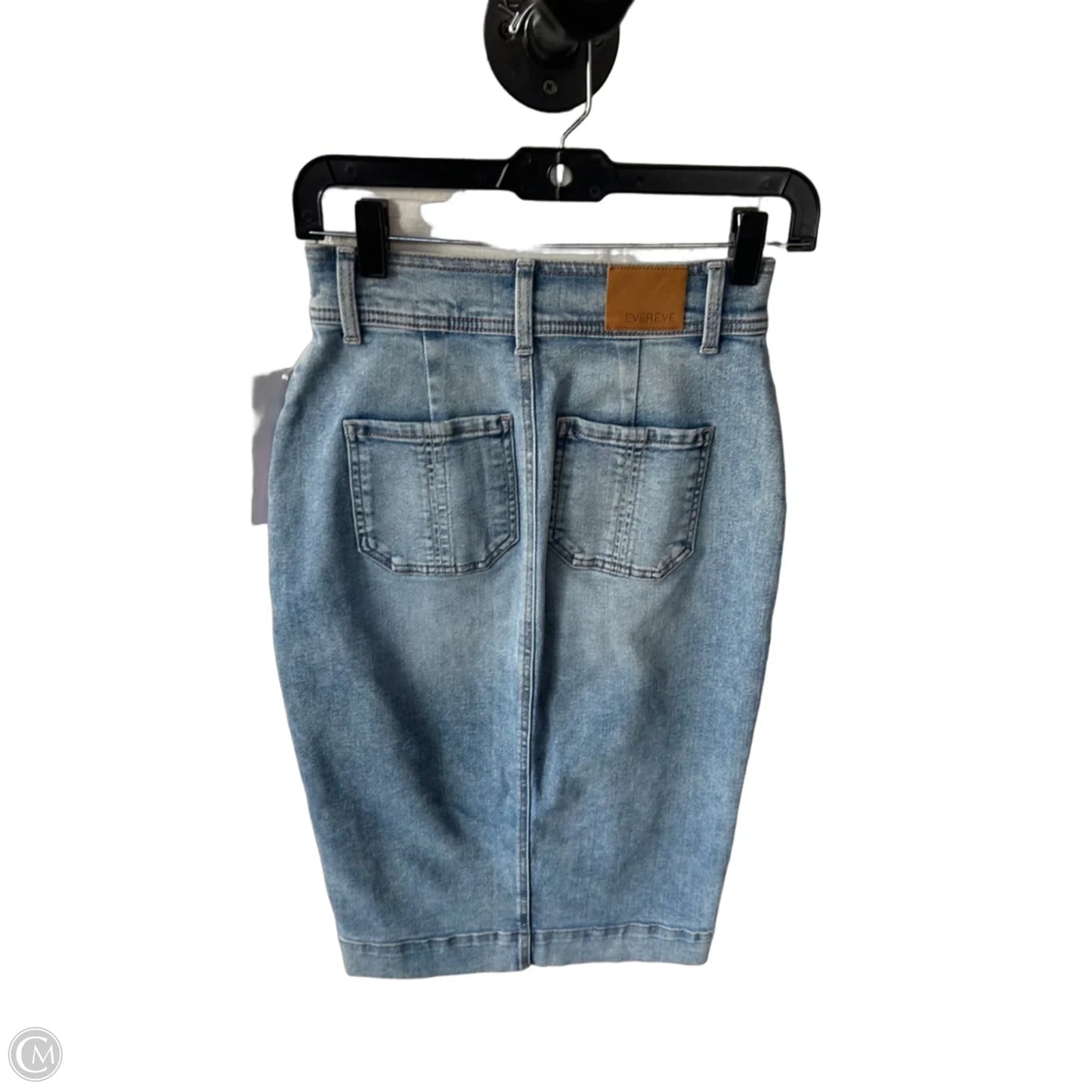 Skirt Midi By Evereve In Blue Denim, Size: 0