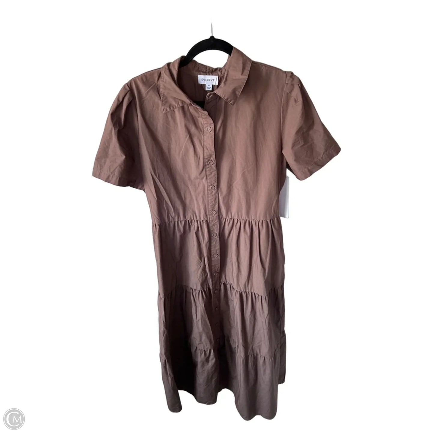 Dress Casual Midi By Evereve In Brown, Size: M