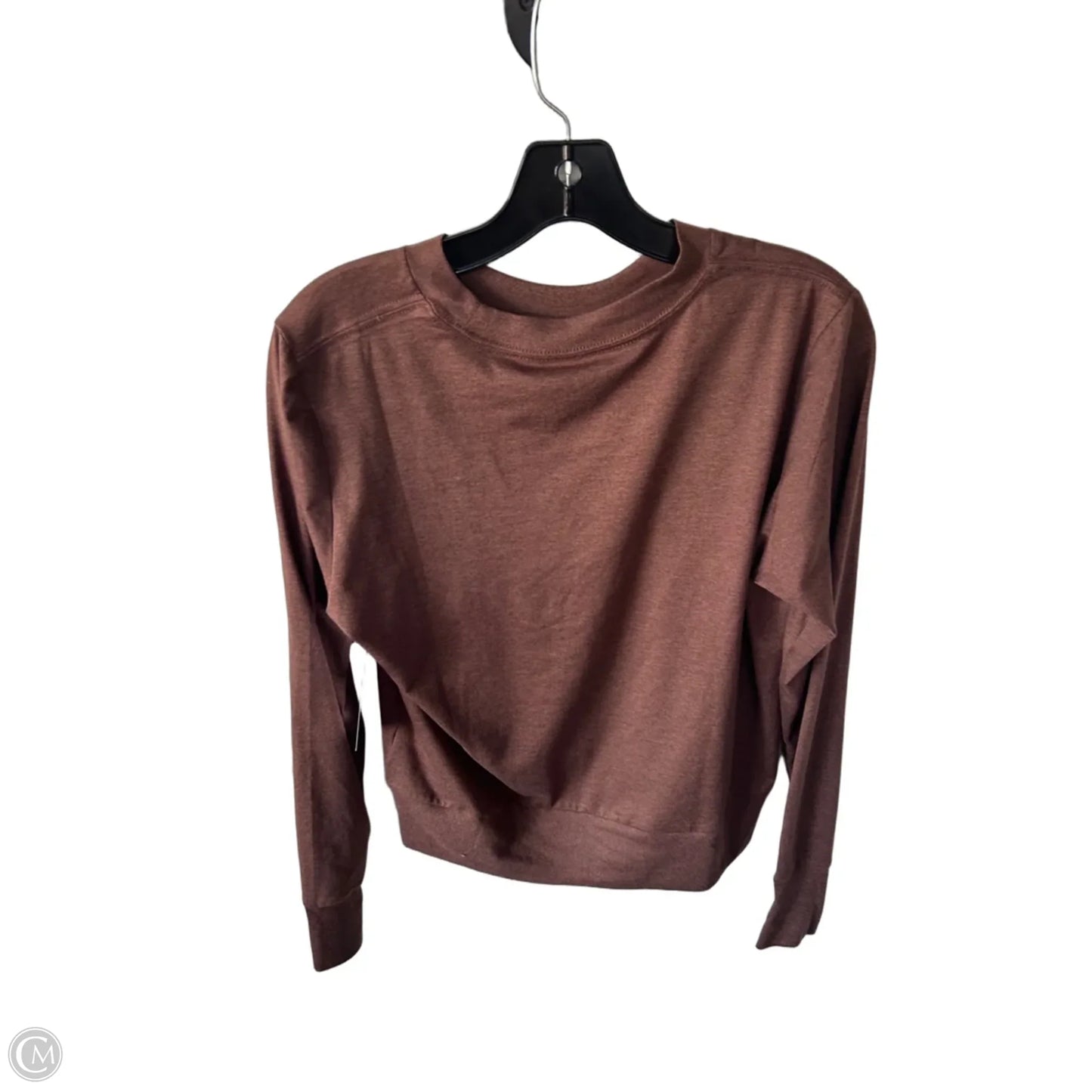 Athletic Top Long Sleeve Crewneck By Vuori In Brown, Size: M