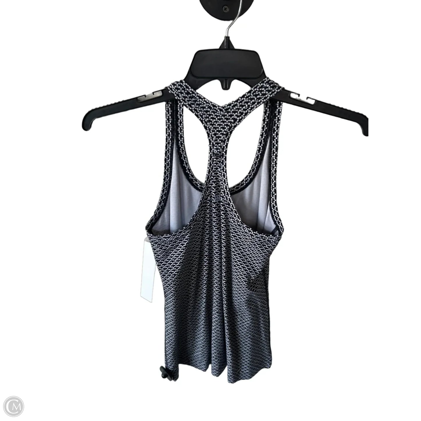 Athletic Tank Top By Lululemon In Black & White, Size: S