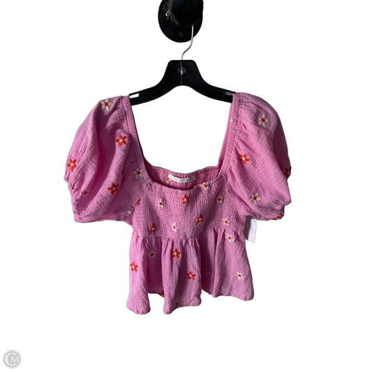 Top Short Sleeve By Altard State In Pink, Size: M