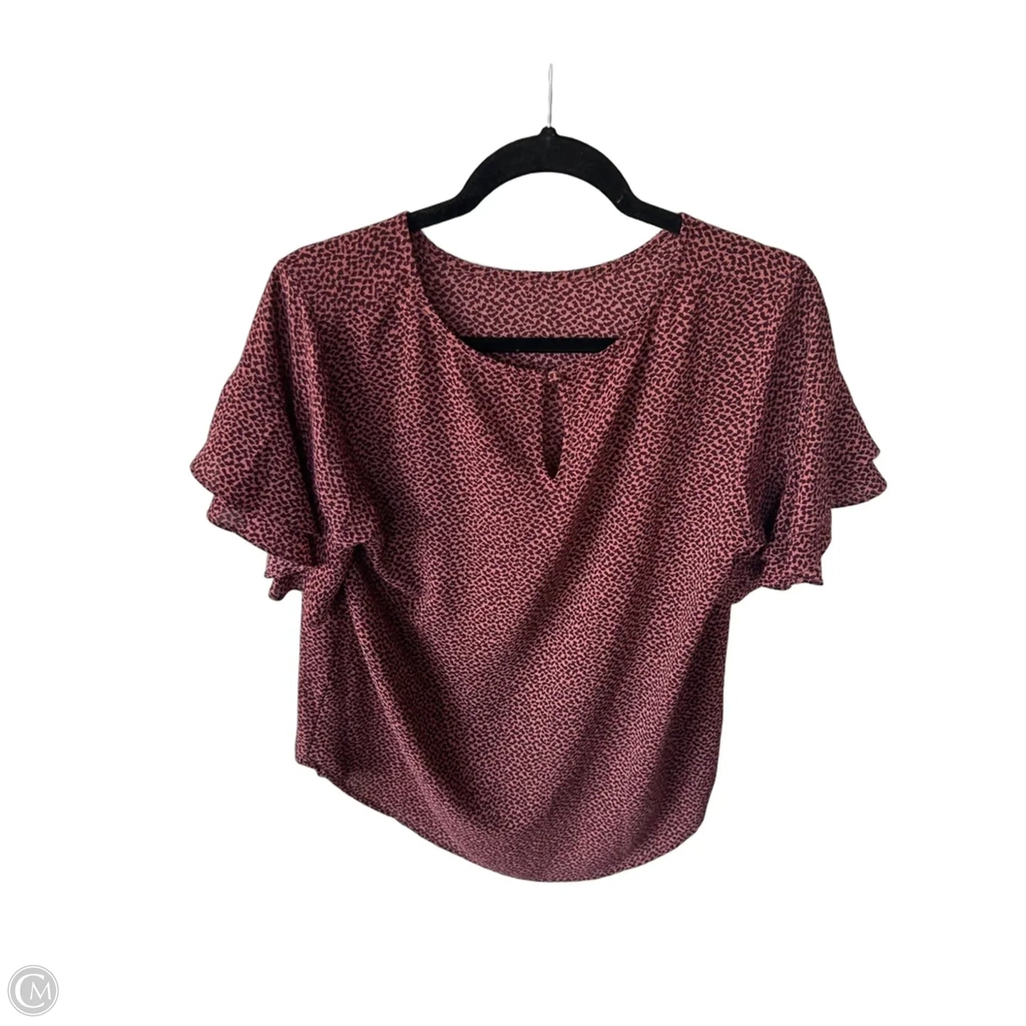 Top Short Sleeve By 41 Hawthorn In Pink & Purple, Size: M