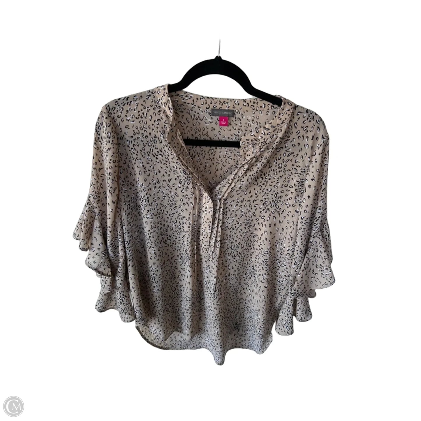 Top 3/4 Sleeve By Vince Camuto In Tan, Size: S