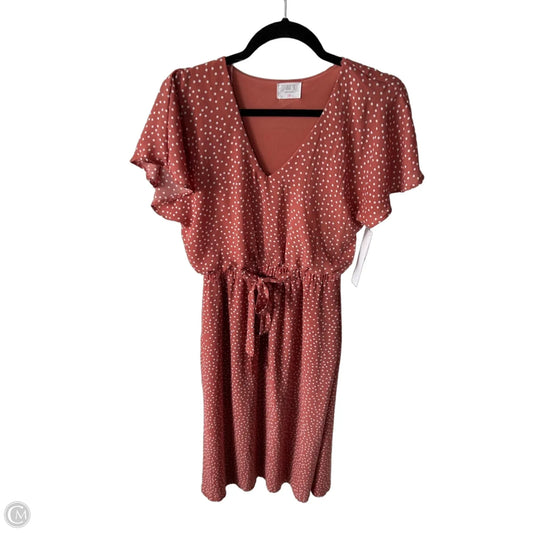 Dress Work By Sienna Sky In Orange & White, Size: M