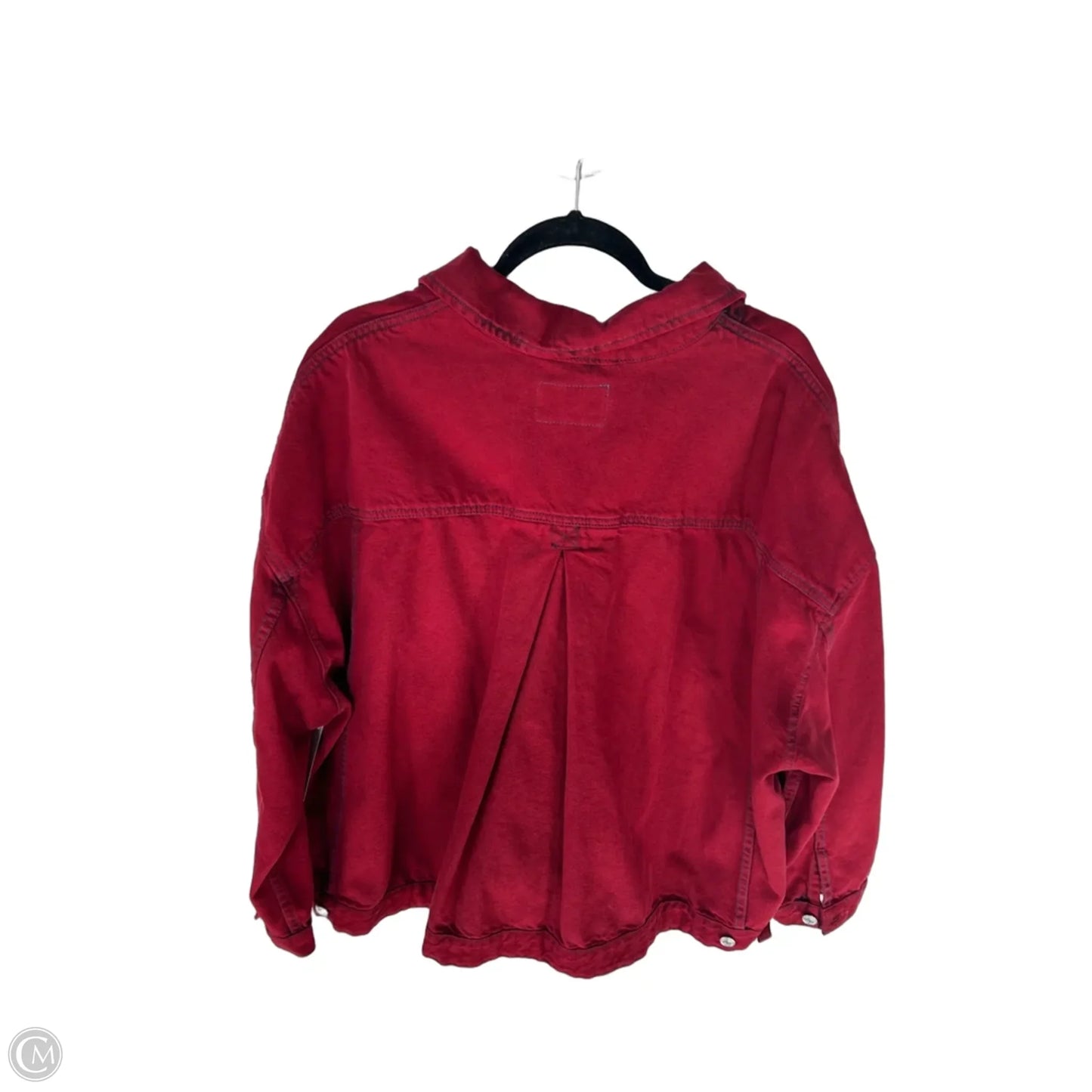 Jacket Denim By We The Free In Red Denim, Size: Xl