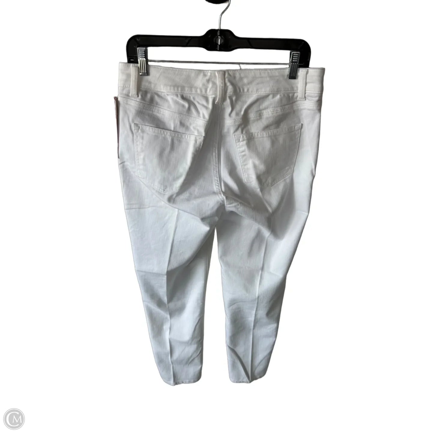 Jeans Boyfriend By Talbots In White Denim, Size: 4