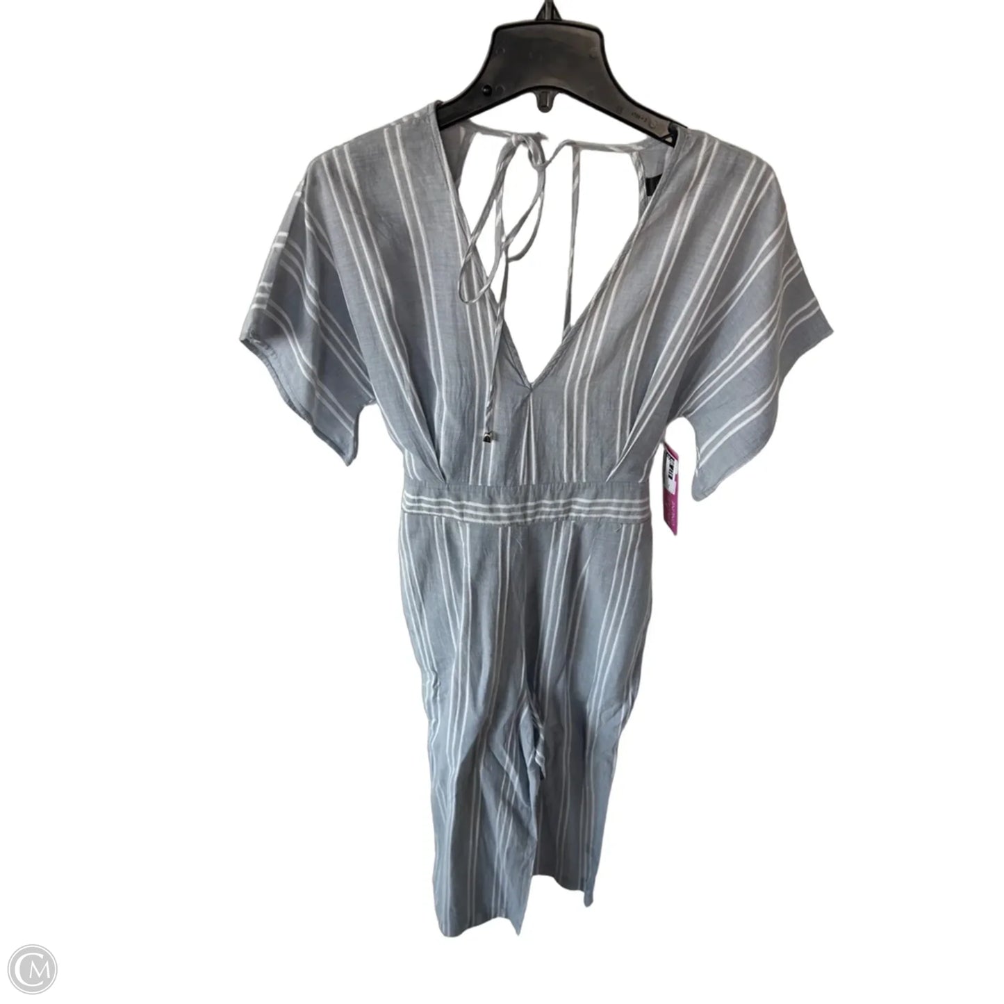 Jumpsuit By Clothes Mentor In Blue & White, Size: S