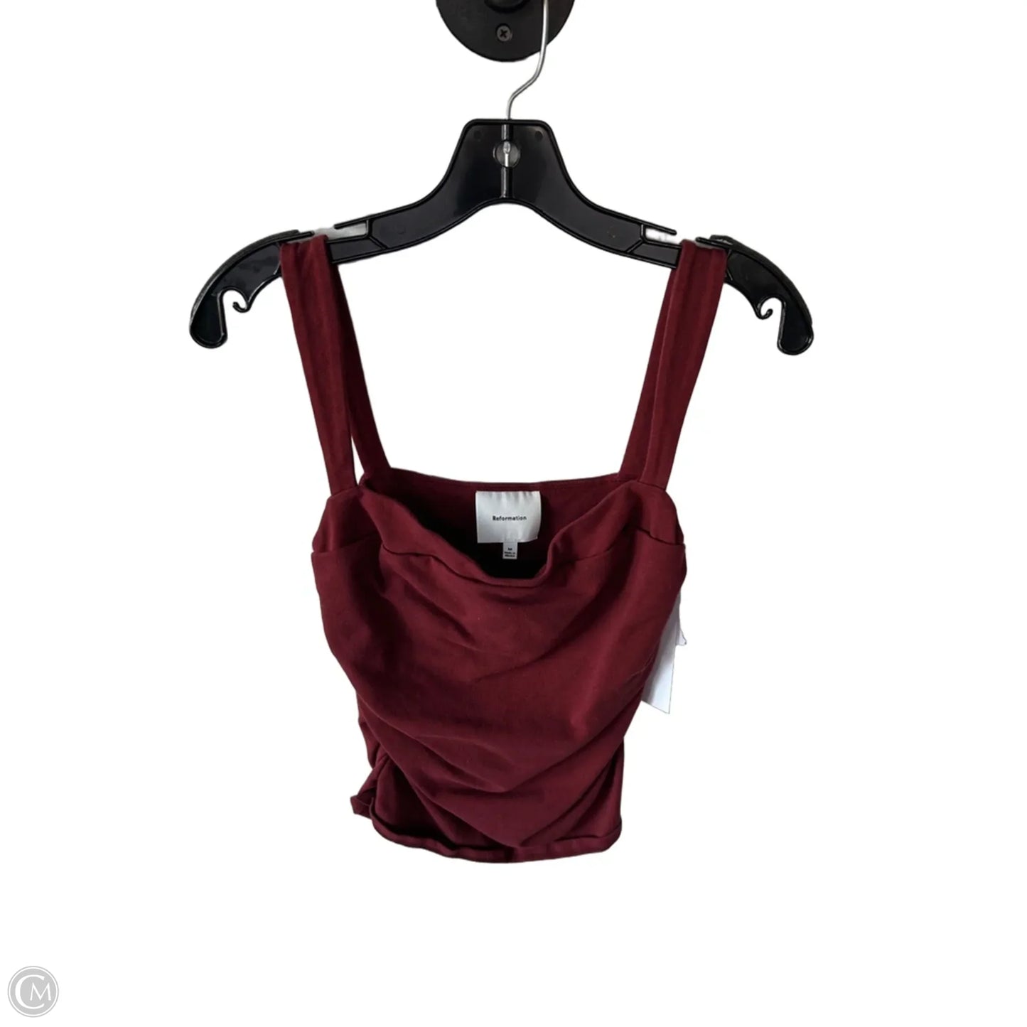 Top Sleeveless By Reformation In Maroon, Size: M