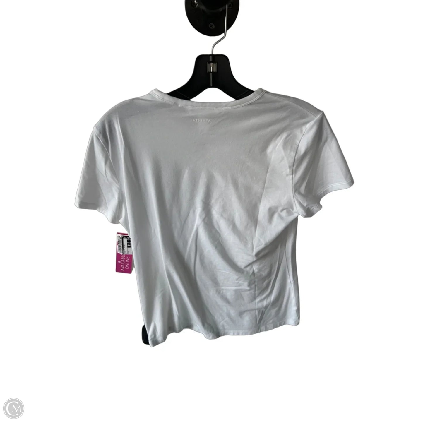 Athletic Top Short Sleeve By Athleta In White, Size: S