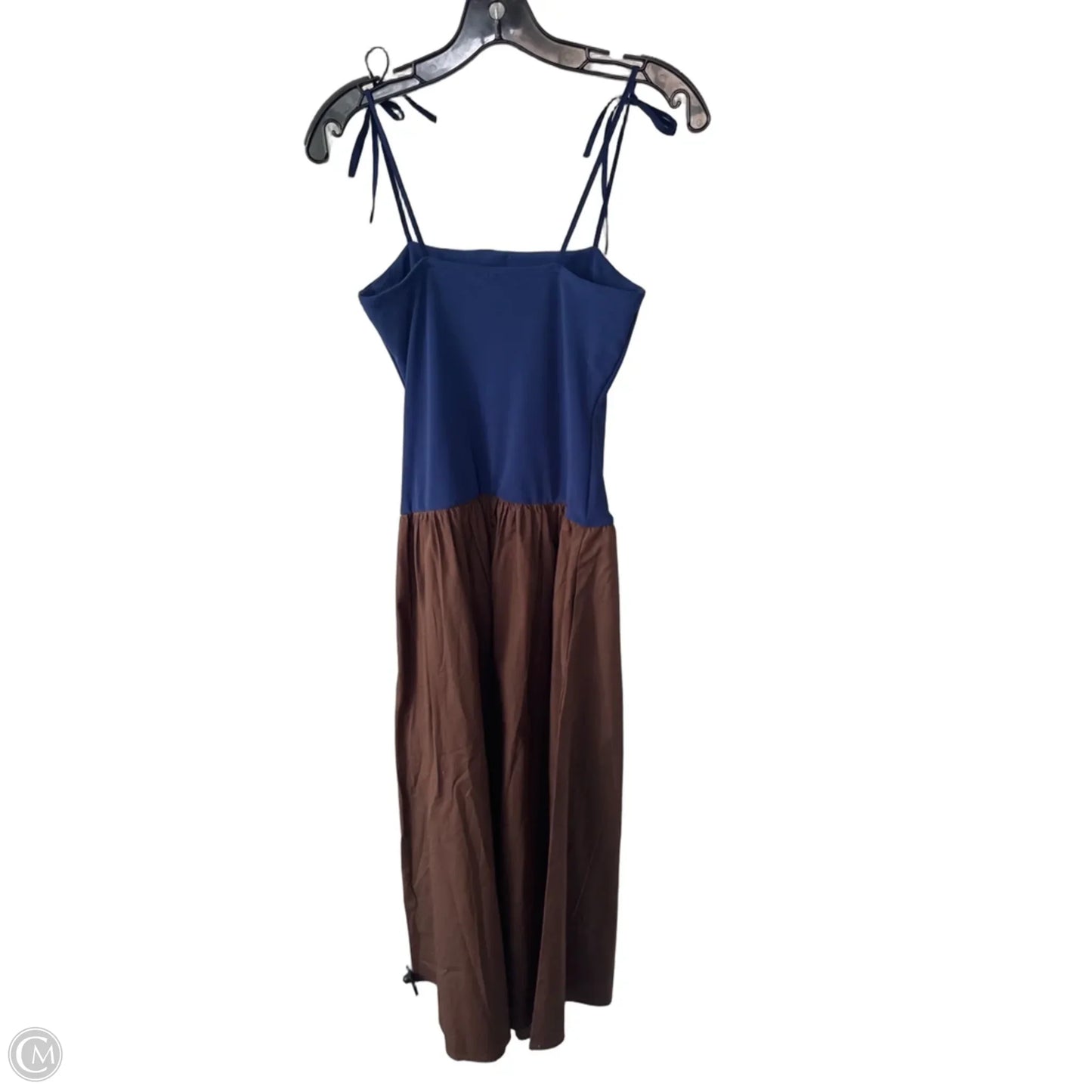 Dress Casual Maxi By Anthropologie In Blue & Brown, Size: Xs