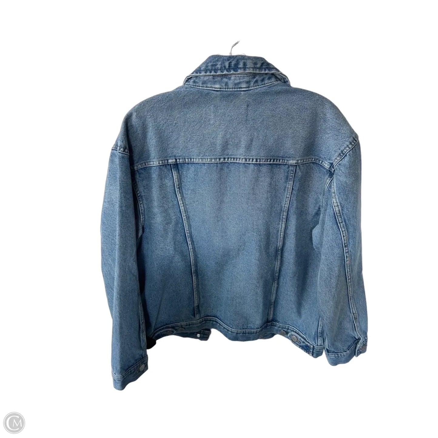 Jacket Denim By Calvin Klein In Blue Denim, Size: S