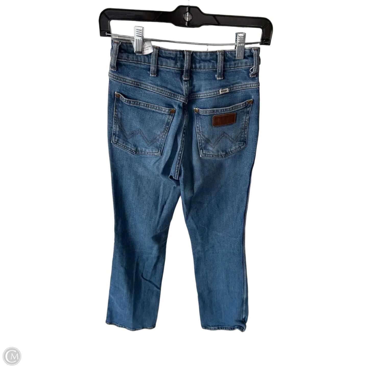 Jeans Boot Cut By Wrangler In Blue Denim, Size: 2