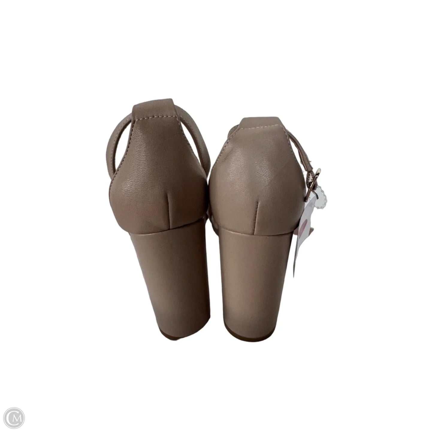 Sandals Heels Block By Steve Madden In Tan, Size: 7